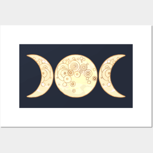 Triple Moon - Golden Posters and Art